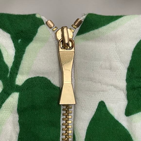 Kate Spade 4 sleeveless knee-length dress green white floral workwear Corpcore - Picture 8 of 8